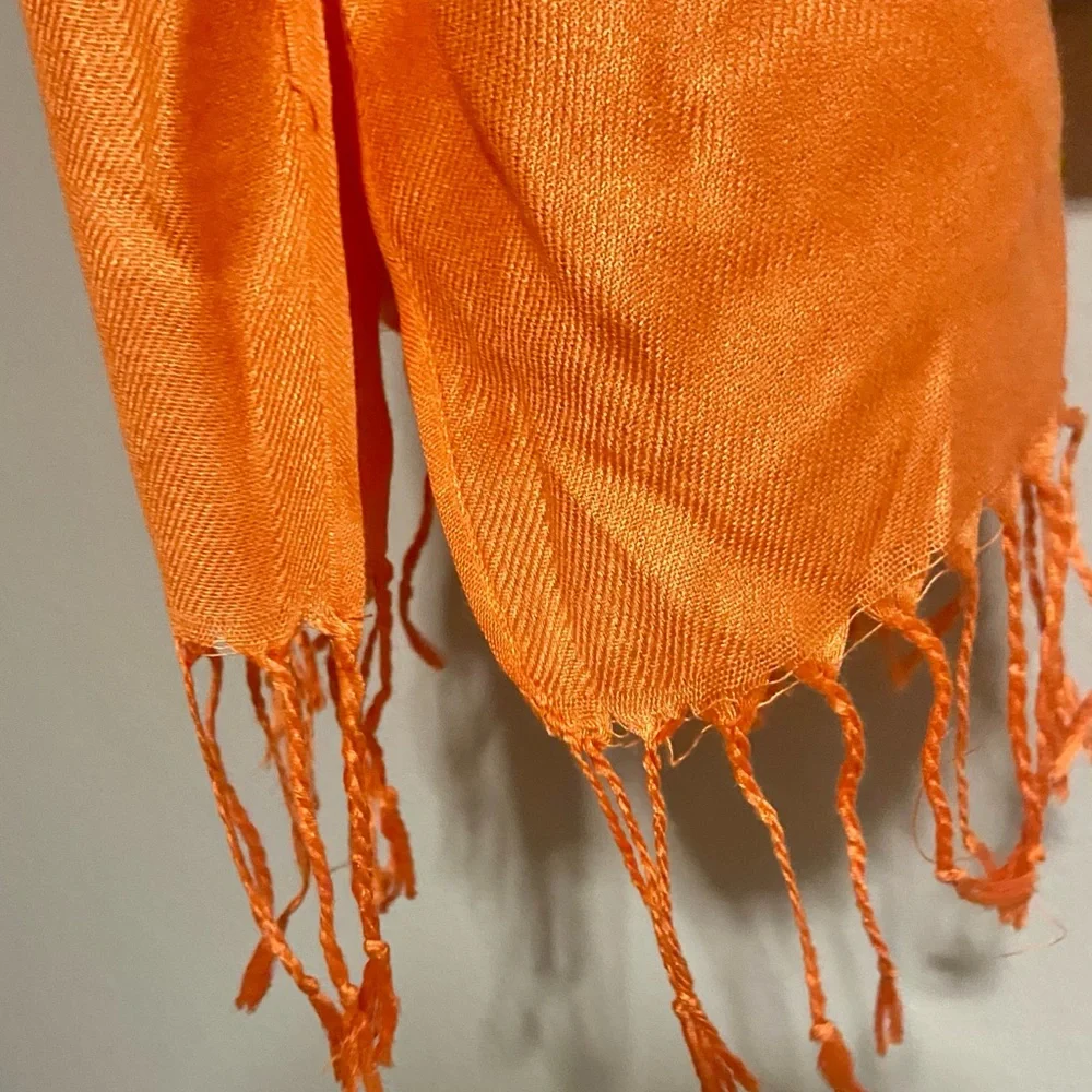 Pashmina Vibrant Orange Wrap